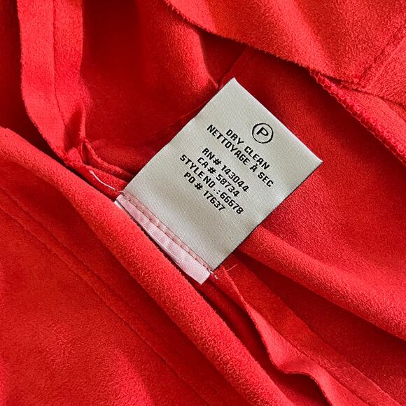 Bagatelle Women's Faux Suede Open Front Waterfall Drape Blazer Jacket M NWT - Picture 6 of 7